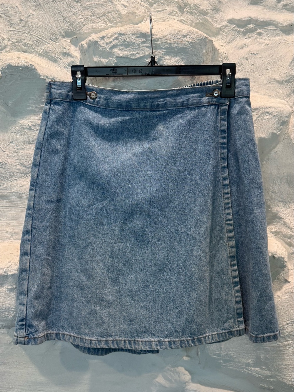 Cherokee Classic Light Blue Denim Cottagecore Wrap Skirt / Skort Size 12